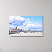 De promenade op Seaside Heights voor Sandy Canvas Afdruk (Voorkant)