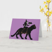 De Promenade van Halloween Kaart (Gele Bloem)