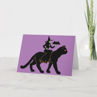 De Promenade van Halloween Kaart