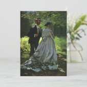 De Promenaders (De Wandelaars) door Monet Huwelijk Save The Date (Staand voorkant)