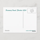 De promenadeuitzicht van Rosemary Beach Briefkaart (Achterkant)