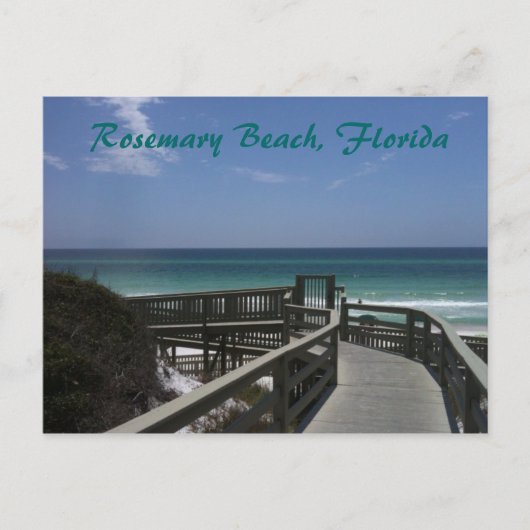 De promenadeuitzicht van Rosemary Beach Briefkaart (Voorkant)