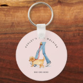 De promotionele schattige Sleutelhanger van Dog Wa (Voorkant)