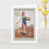 De Propaganda van de Zaden WWI van de Zeug van de Kaart (Gele Bloem)