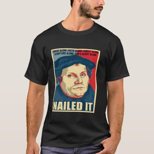 De protestantse Reformatiedag Martin Luther T-shirt (Voorkant)