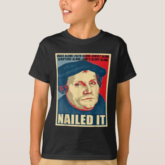 De protestantse Reformatiedag Martin Luther T-shirt (Voorkant)