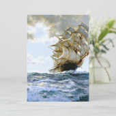 De proud schildert door Montague Dawson Kaart (Staand voorkant)