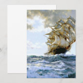 De proud schildert door Montague Dawson Kaart (Voorkant / Achterkant)