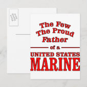De proud vader van een Amerikaanse marinier Briefkaart (Voorkant / Achterkant)
