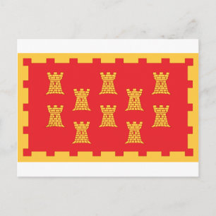 De provinciale vlag van Greater Manchester Briefkaart