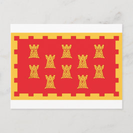 De provinciale vlag van Greater Manchester Briefkaart