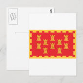 De provinciale vlag van Greater Manchester Briefkaart (Voorkant / Achterkant)