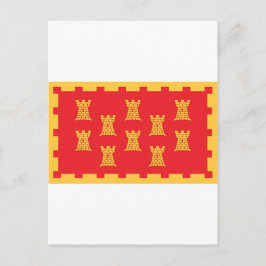 De provinciale vlag van Greater Manchester Briefkaart