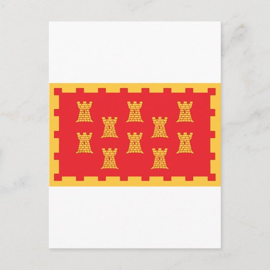 De provinciale vlag van Greater Manchester Briefkaart (Voorkant)