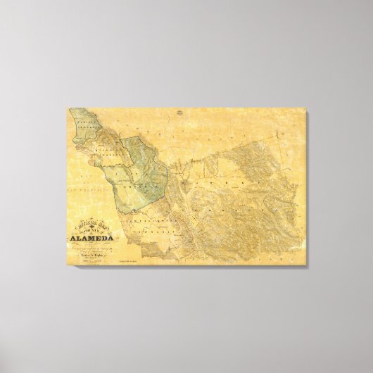 De provincie Alameda California Canvas Afdruk (Voorkant)
