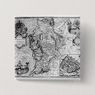 De provincie Connaught met de stad Vierkante Button 5,1 Cm