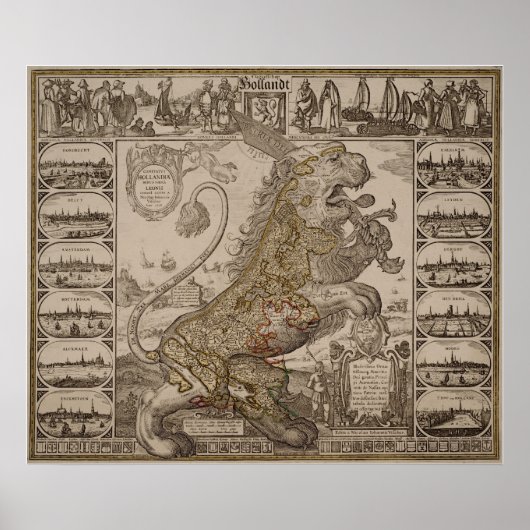 De provincie Holland Poster (Voorkant)
