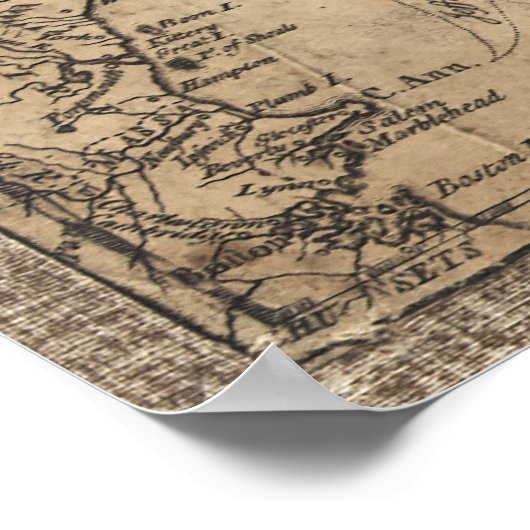 de provincie Nova Scotia Canada Map (1776) Poster (Hoek)