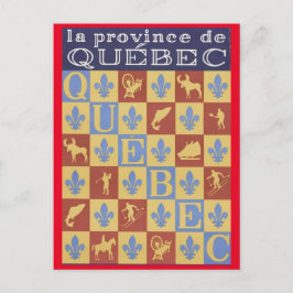 De provincie Quebec Briefkaart