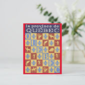 De provincie Quebec Briefkaart (Staand voorkant)