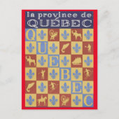 De provincie Quebec Briefkaart (Voorkant)