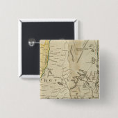 De provincies Massachusetts Bay Vierkante Button 5,1 Cm (Voorkant /achterkant)