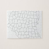 De Provincies van Ohio Legpuzzel (Horizontaal)