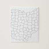 De Provincies van Ohio Legpuzzel (Verticaal)