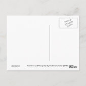 De pruimenboom en de stijgende zon briefkaart (Achterkant)