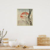 De pruimenboom en de stijgende zon poster (Keuken)