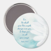 De psalm 91:11 Angels van de manuscripten Horloge Magneet (Voorkant / Achterkant)