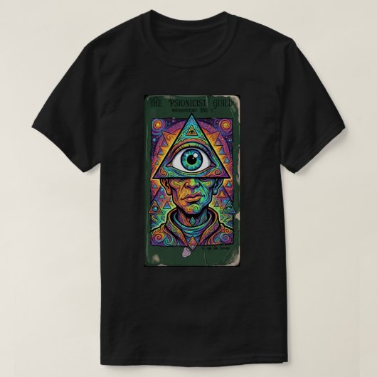 De Psionicist Gilde 1 Donker T-shirt (Design voorkant)