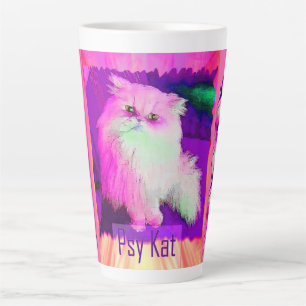 De PSY Kat / De Psychische Kat (door ACCI) Papiere Latte Mok