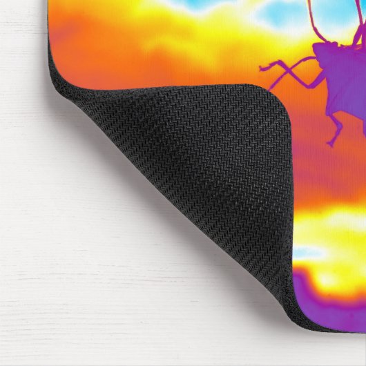 De Psychedelic Bug Muismat (Hoek)