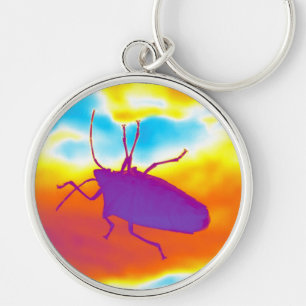De Psychedelic Bug Sleutelhanger