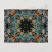 De psychedelische Bloem Postca van de Kunst van de Briefkaart (Voorkant)