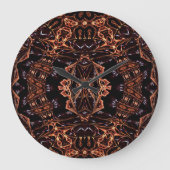 De psychedelische Fractal Klok van Vlammen (Voorkant)