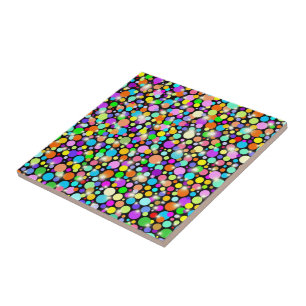 De psychedelische Gebieden van Kleuren Tegeltje