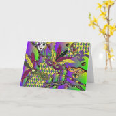 De psychedelische Kleding van de Giften van de Kaart (Gele Bloem)