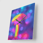 De Psychedelische paddenstoel Vierkante Klok (Hoek)