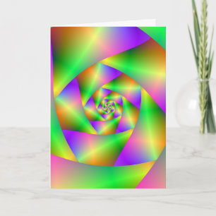De Psychedelische Spiraal van het wenskaart Kaart