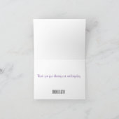 De psychedelische Werveling van de Regenboog dankt Bedankkaart (Binnen)