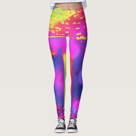 De Psychedellic Shroom Leggings (Voorkant)