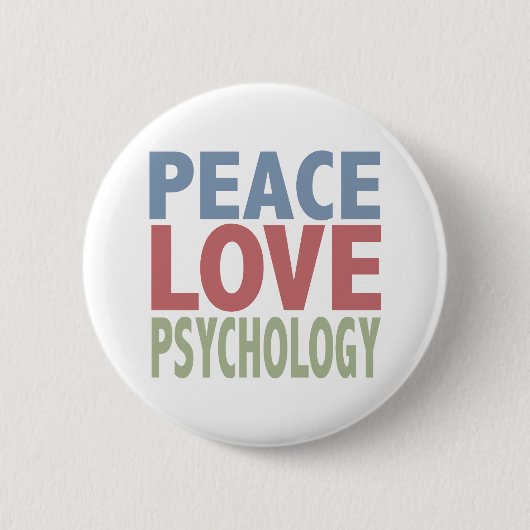 De Psychologie van de Liefde van de vrede Ronde Button 5,7 Cm (Voorkant)