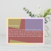 De Psycholoog Bedankkaart (Staand voorkant)