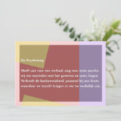 De Psycholoog Bedankkaart (Staand voorkant)