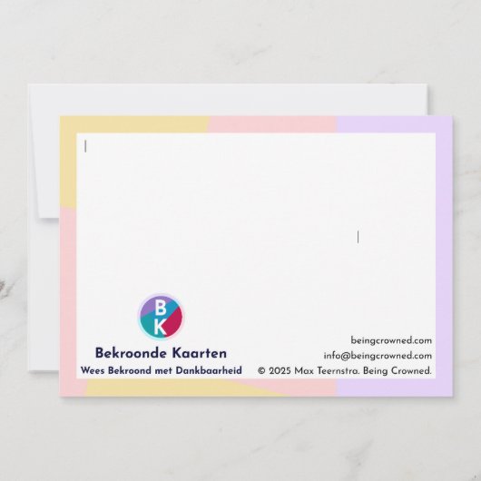 De Psycholoog Bedankkaart (Achterkant)