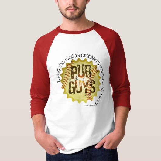 De PubJongens houden van honkbal T-shirt (Voorkant)
