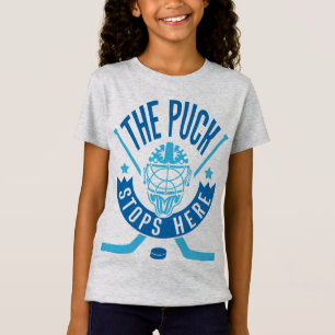 De Puck stopt hier Hockey Goalie Tee Shirt