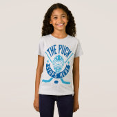 De Puck stopt hier Hockey Goalie Tee Shirt (Voorkant volledig)